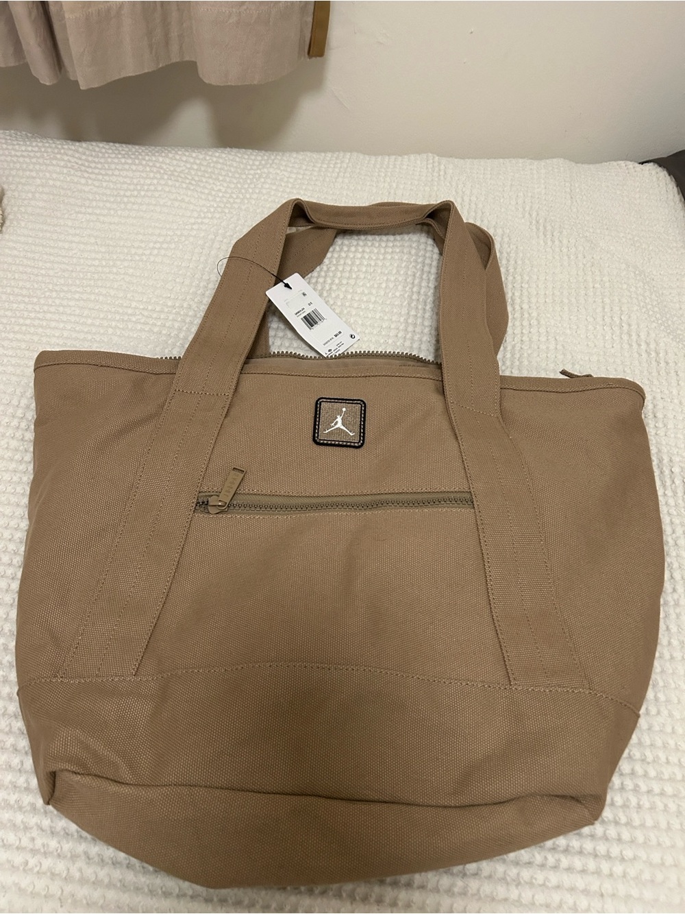 Jump man Jordan Brown Canvas Tote Bag - Men's Everyday Carry